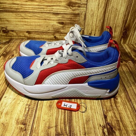 PUMA Toddlers RS-X3 Puzzles Sneaker Shoe Sz 5C /Blue/Red/white